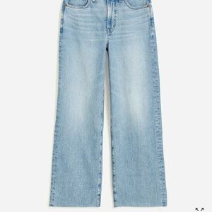 Madewell The Perfect Vintage High Waist Crop Wide Leg Jeans (petite)
